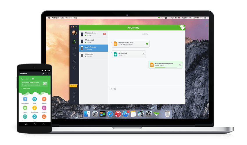 Brezplačen prenos aplikacije AirDroid Android