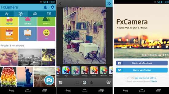 تطبيق FxCamera Android تنزيل مجاني