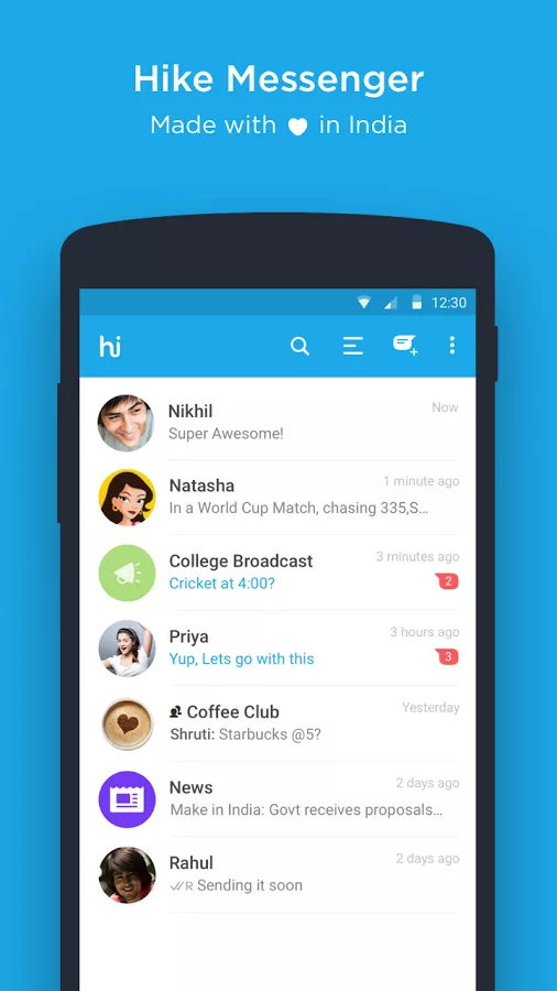 Hike Messenger App Android Free Download