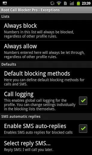 Root Call Blocker Pro App Android Free Download
