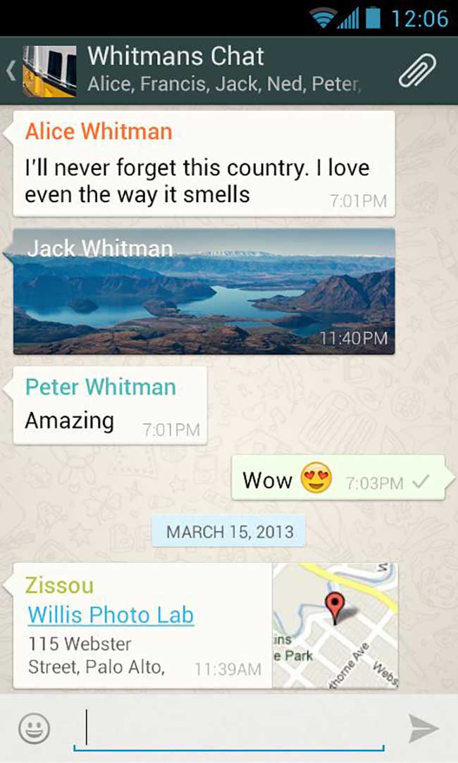 WhatsApp Messenger App Android Free Download