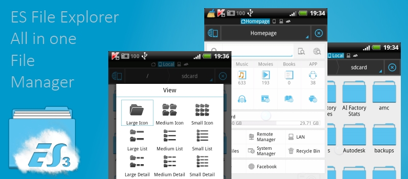 ES File Explorer File Manager App Android ດາວໂຫຼດຟຣີ