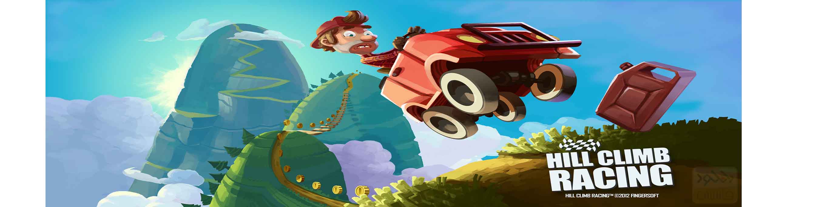 Гульня Hill Climb Racing на андроід спампаваць бясплатна