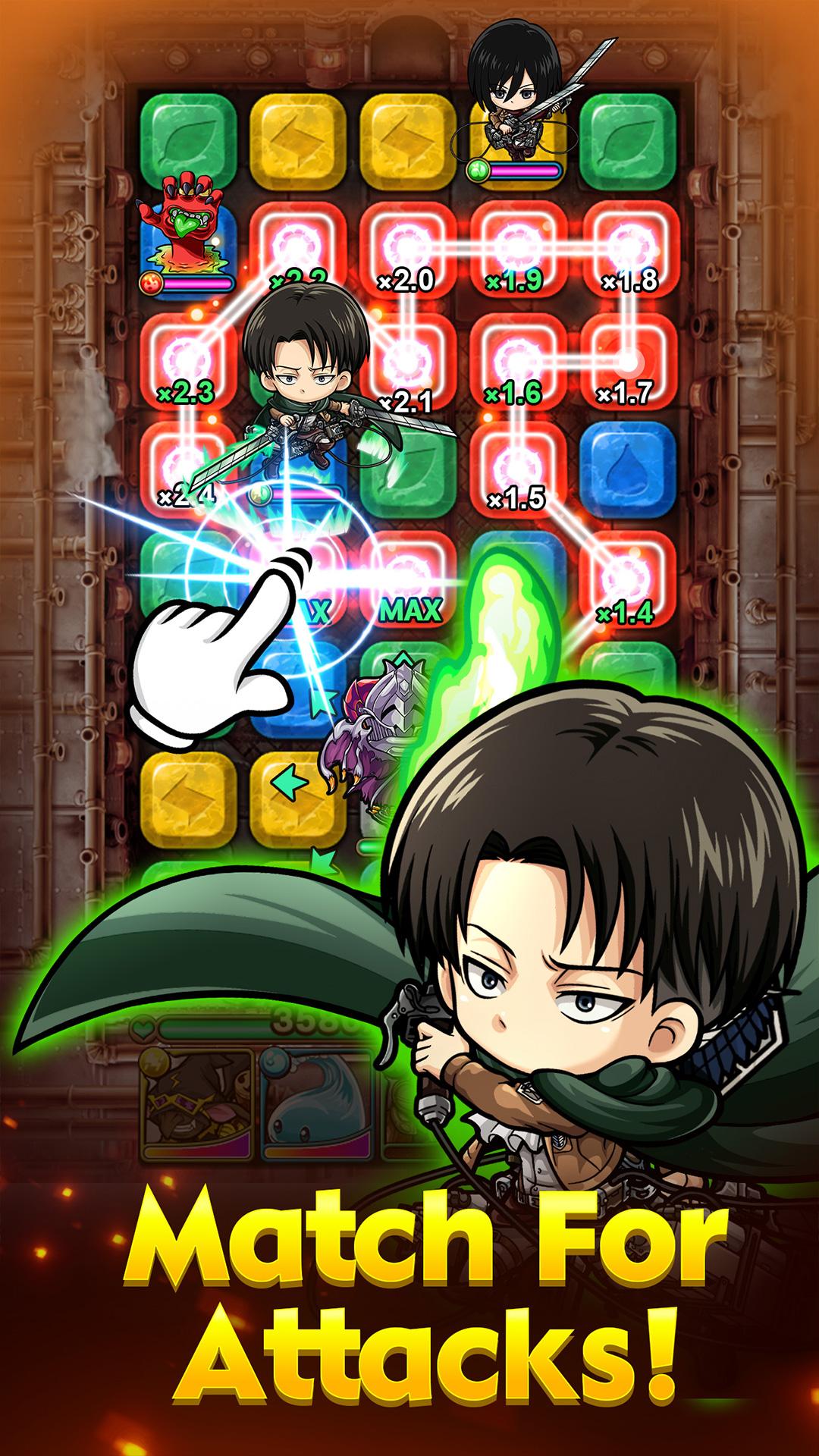 PMQ Attack on Titan Collab Game Android Free Download