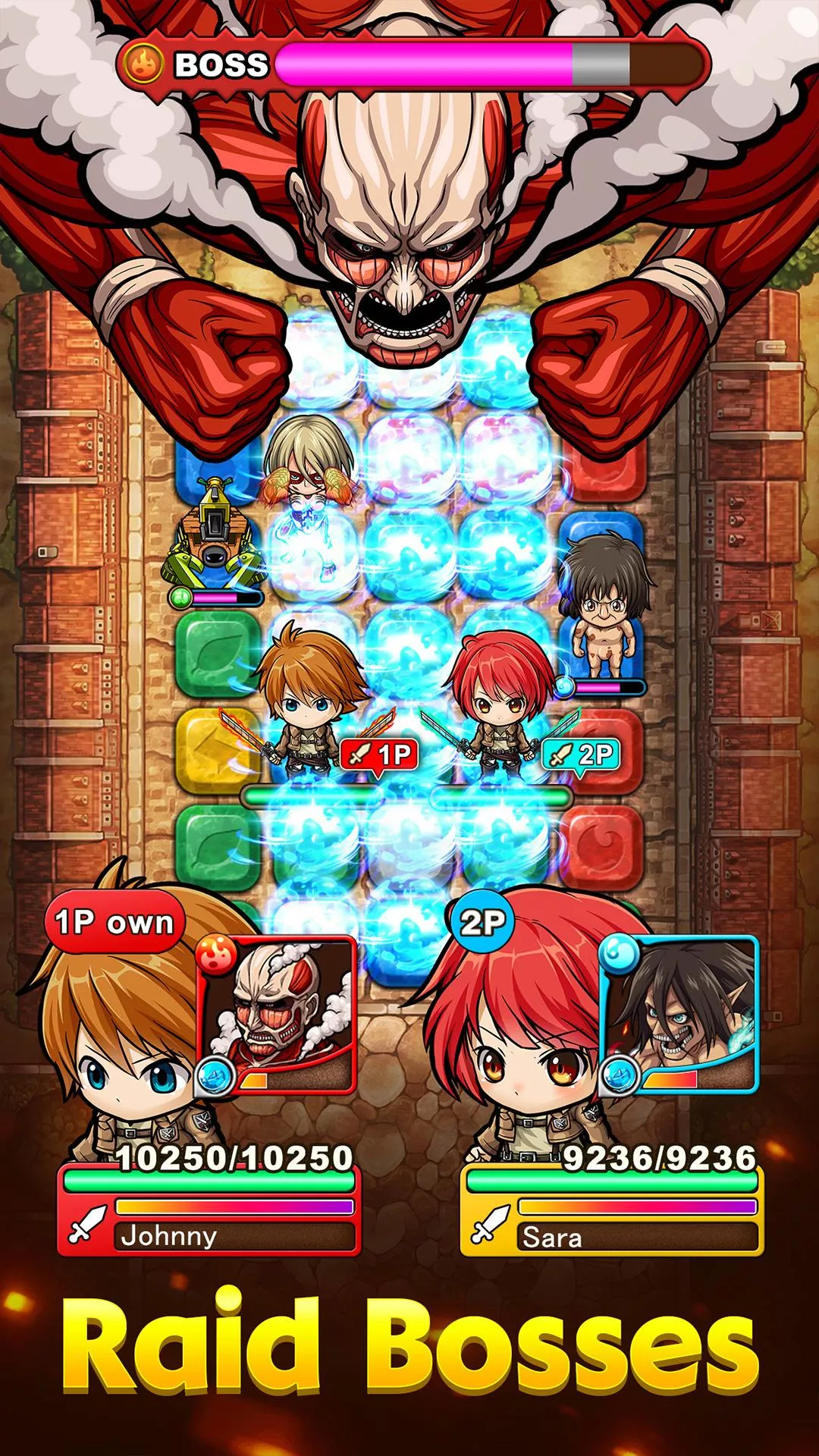 PMQ Attack on Titan Collab Game Android Free Download