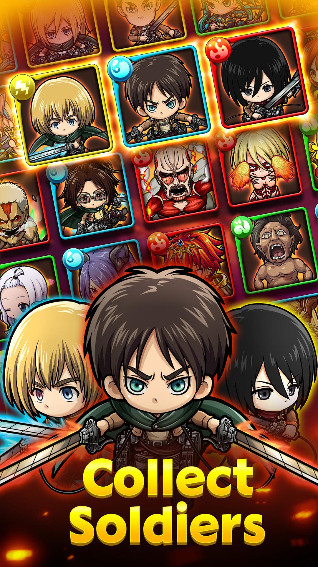 PMQ Attack on Titan Collab Game Android Free Download