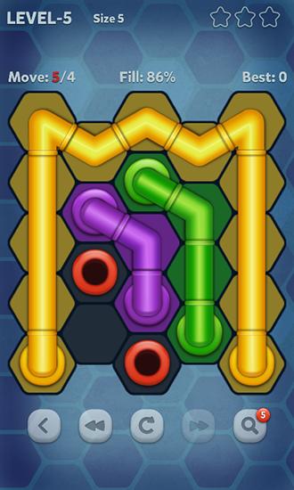 Pipe Lines Hexa Game Android Free Download