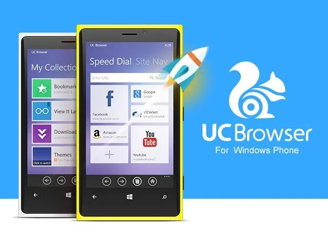 UC Browser қолданбасы Windows Phone тегін жүктеп алыңыз