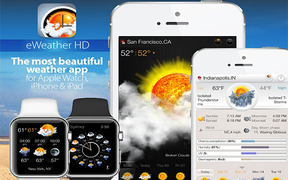 eWeather HD-app IPA IOS Gratis download