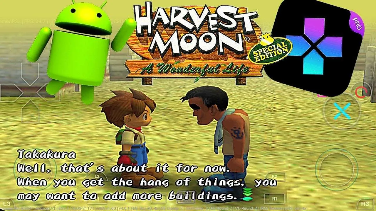 HARVEST MOON A WONDERFUL LIFE SPECIAL EDITION ANDROID APK DOWNLOAD - DAMON PS2 PRO