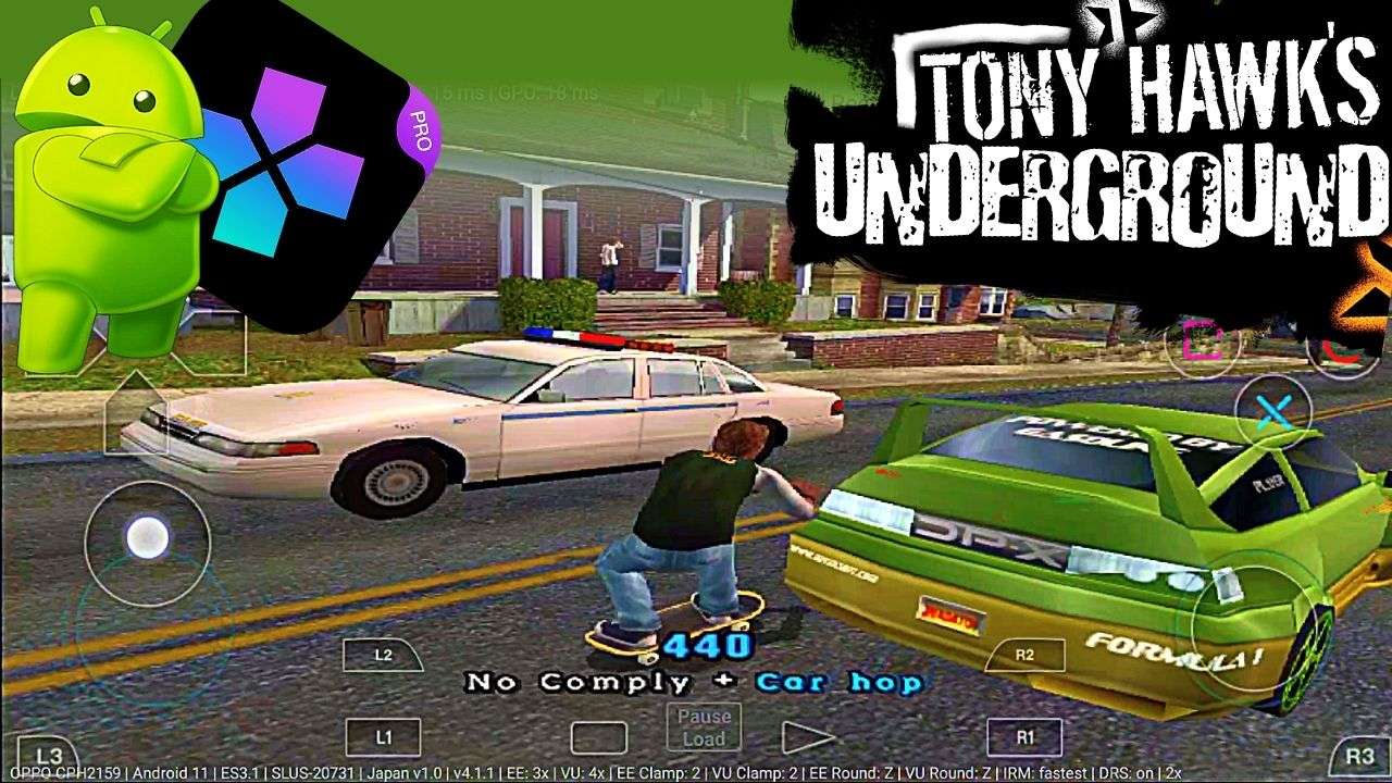 TONY HAWK'S UNDERGROUND APK FOR ANDROID - DAMON PS2 PRO DOWNLOAD