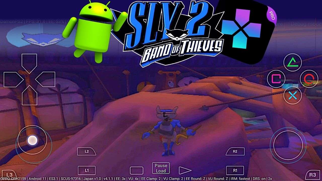 SLY 2 BAND OF THIEVES ANDROID DOWNLOAD APK OBB - DAMON PS2 EMULATOR