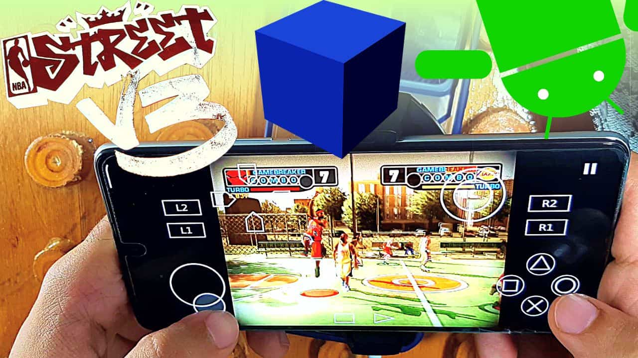 NBA Street V3 APK Android OBB - Ps2 Emulator - AetherSX2