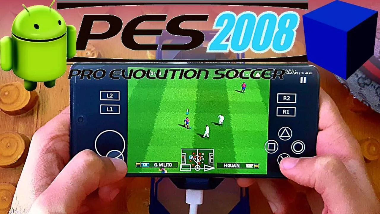 PES 2008 Game Android Ps2 Emulator - APK OBB AetherSX2