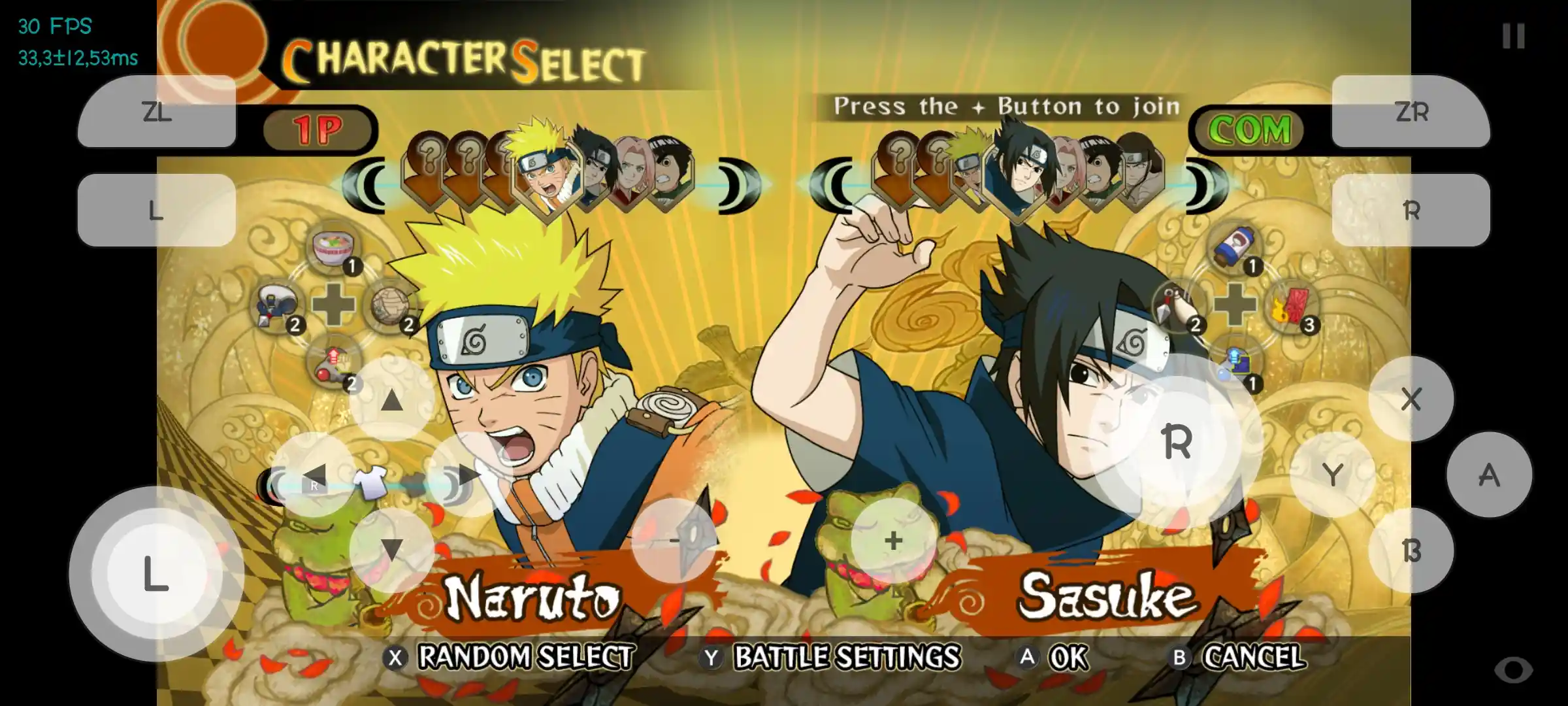 Naruto Ultimate Ninja Storm APK + OBB - Изтегляне за Android - емулатор Skyline Edge