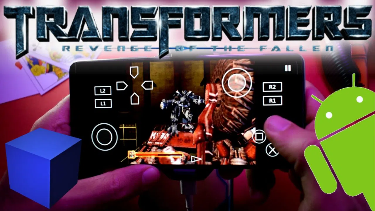 Гульня Transformers Revenge of the Fallen Спампаваць Android APK - эмулятар AetherSX2 Ps2