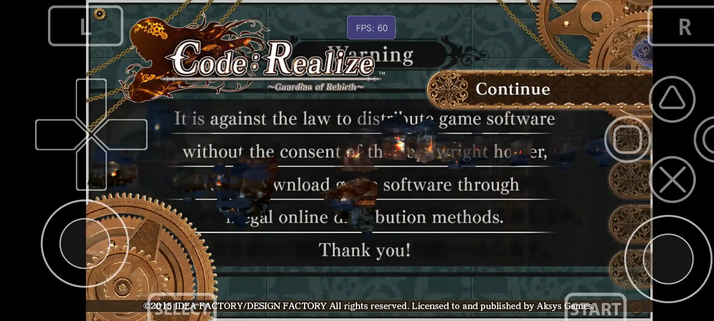 Code Realize Guardian Of Rebirth Android Download - APK OBB Download - Vita3k Ps vita Emulator