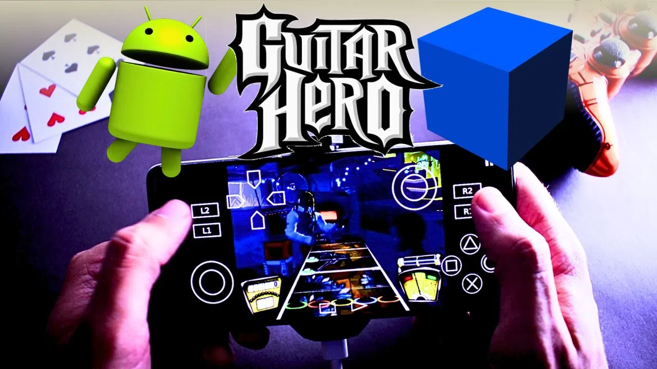 Guitar Hero APK + OBB Изтегляне - PS2 емулатор AetherSX2 Android