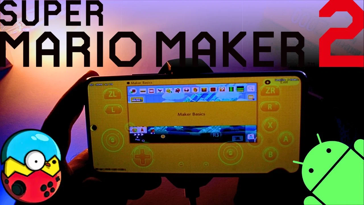 Super Mario Maker 2 download apk android - Egg NS emulator android - Nintendo Switch Emulator android