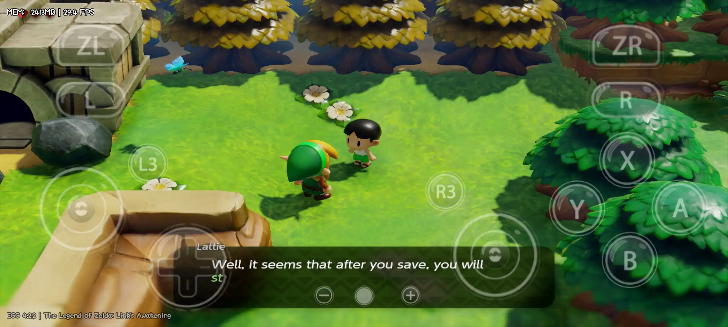 The Legend of Zelda link's Awakening APK download android - YUZU android emulator