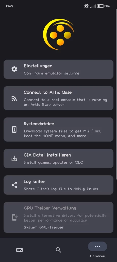 Citra Enhanced download android APK free - 3DS Emulator 