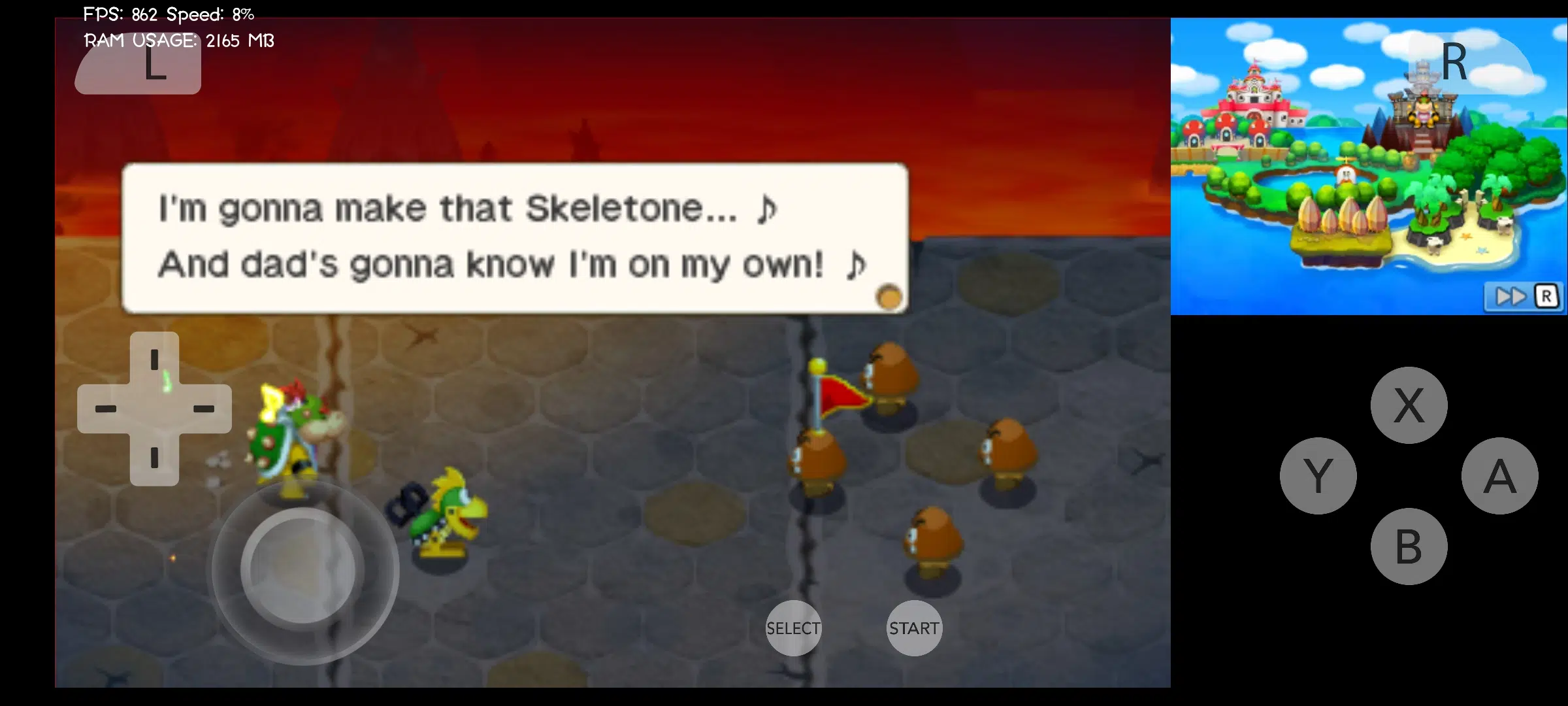 Apk Android Inside Story di Mario e Luigi Bowser - Emulatore 3DS - Citra migliorato