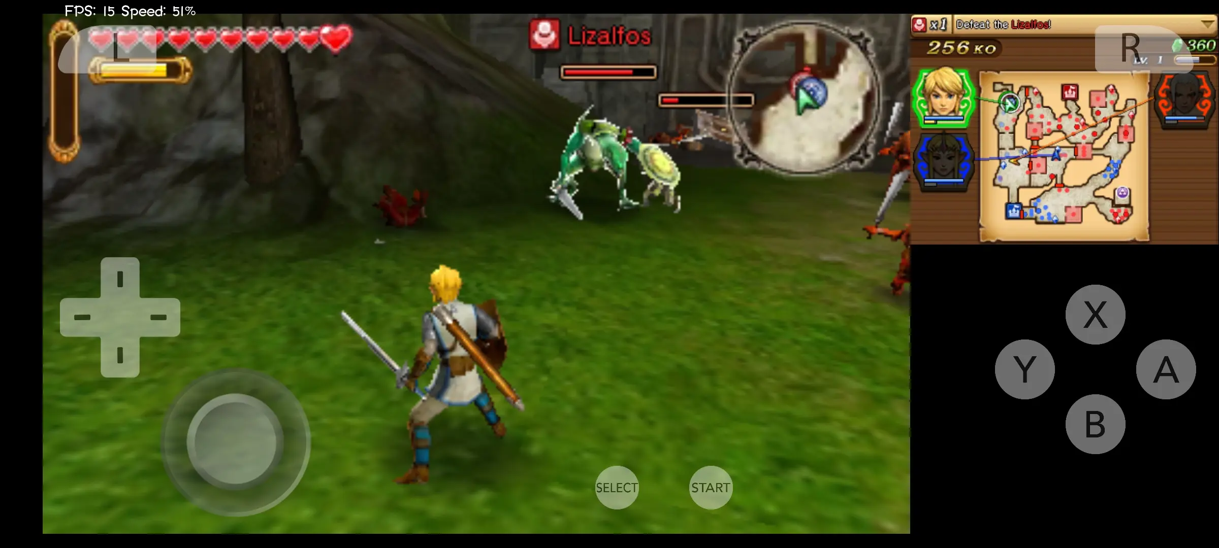 Hyrule Warriors Legends descarga de Android apk obb - Lime3ds Emulator