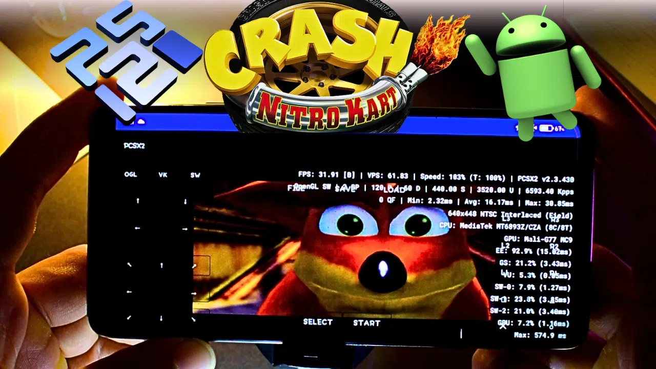 Crash Nitro Kart PS2 Android - PCSX2 Emulator APK