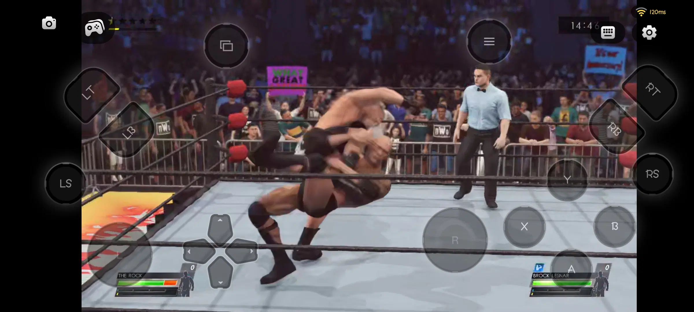 Як гуляць у wwe 2k22 на Android - праграма Chikii