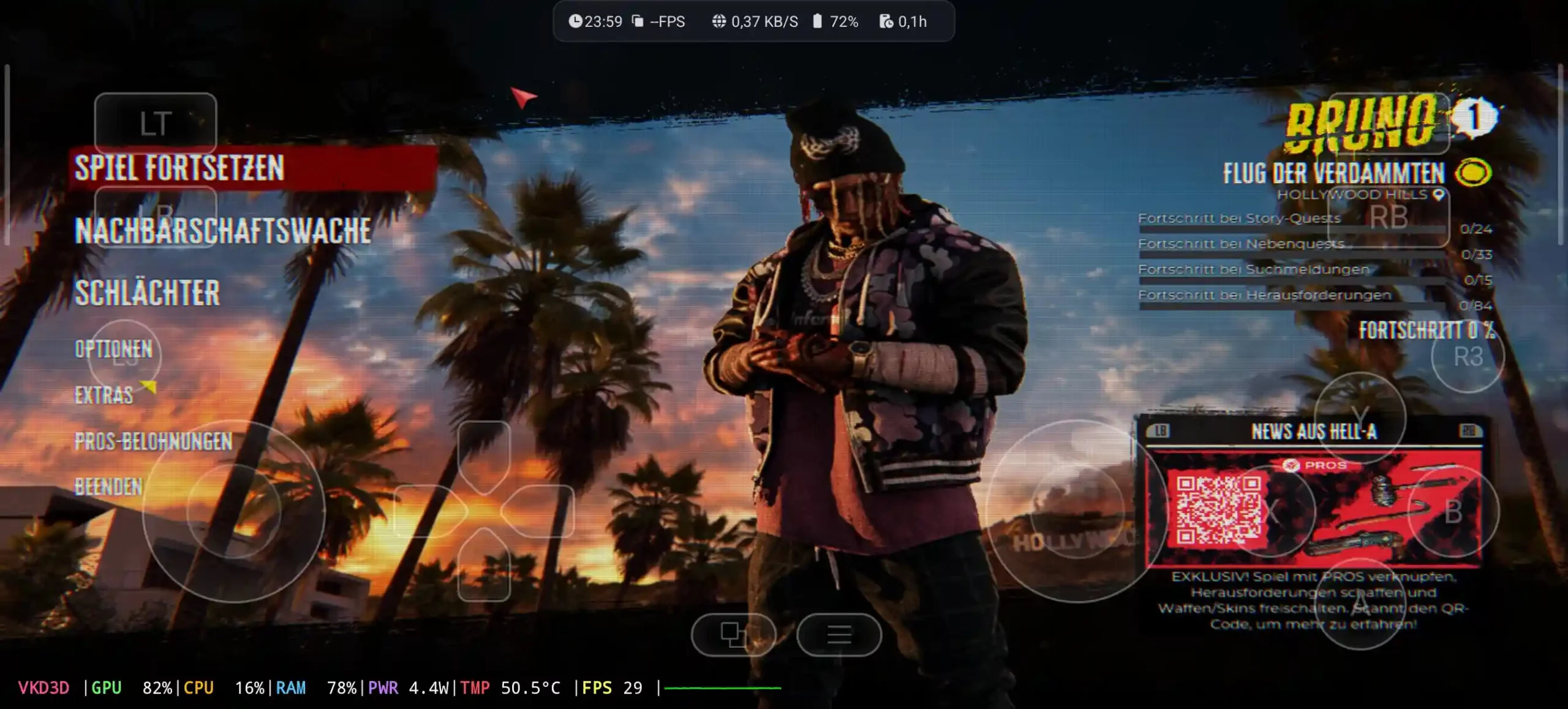 Dead Island 2 on android - Gamehub Emulator apk free download