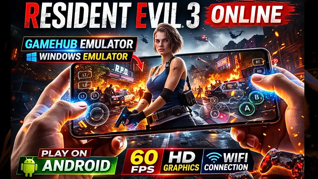 Resident Evil 3 android game - Gamehub Emulator APK